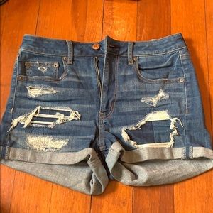 Blue jean shorts
